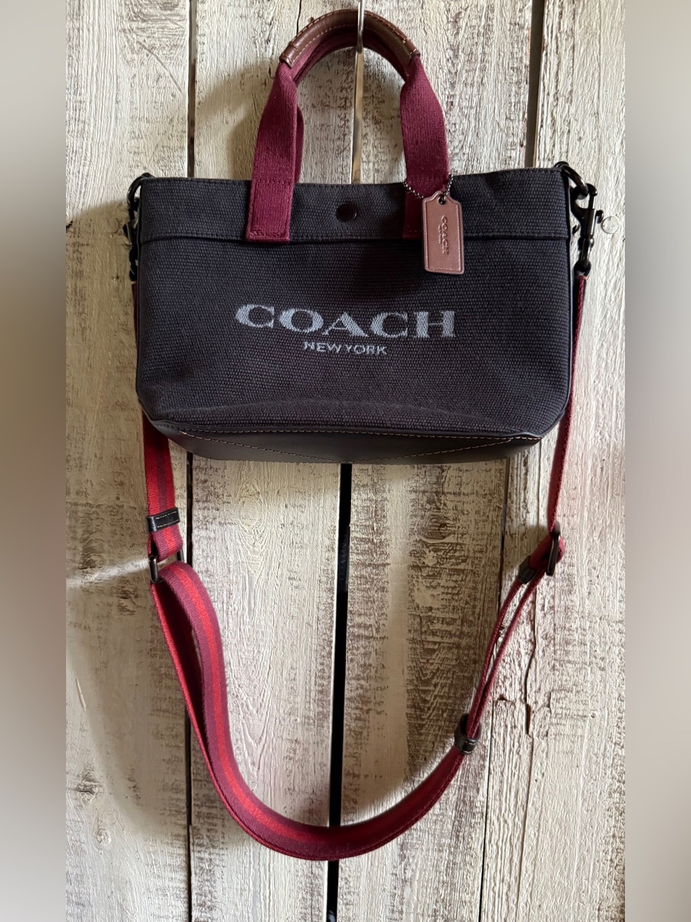 Coach Black Canvas Tote - Picture 2 of 16